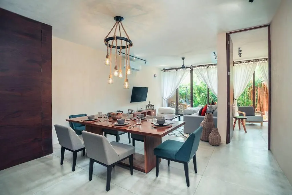 Luxury 2 Bdr 2 Bth 2 Bikes Jacuzzi Fiboptic Wifi. Lägenhet Tulum Mexiko